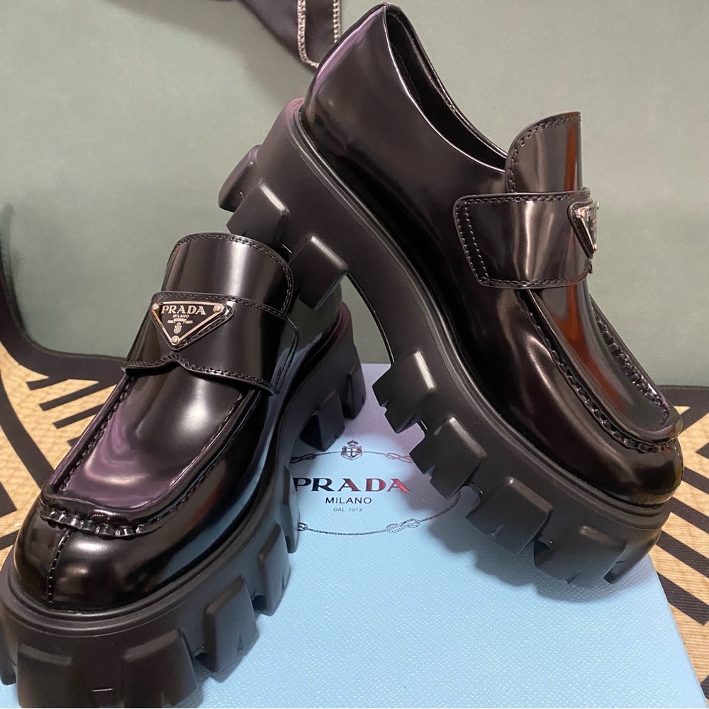 Prada Women's brown Loafers - Picture 3 of 4